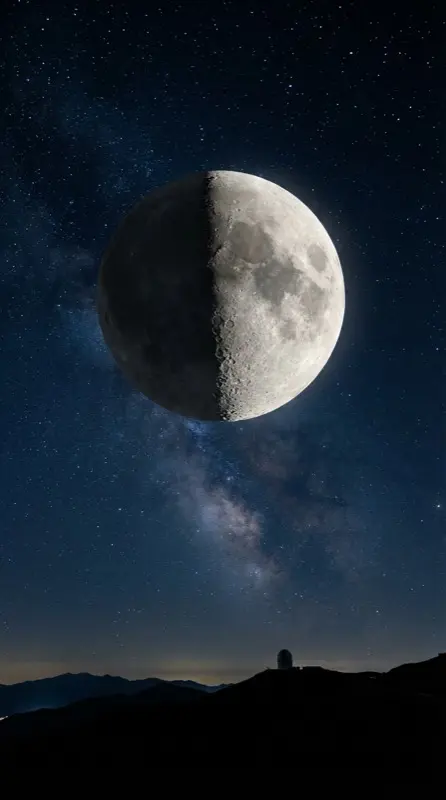 Moon first quarter