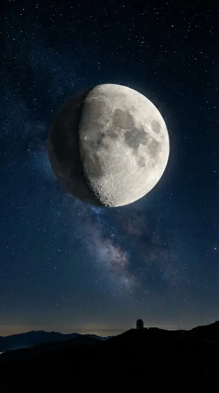 Moon waning gibbous