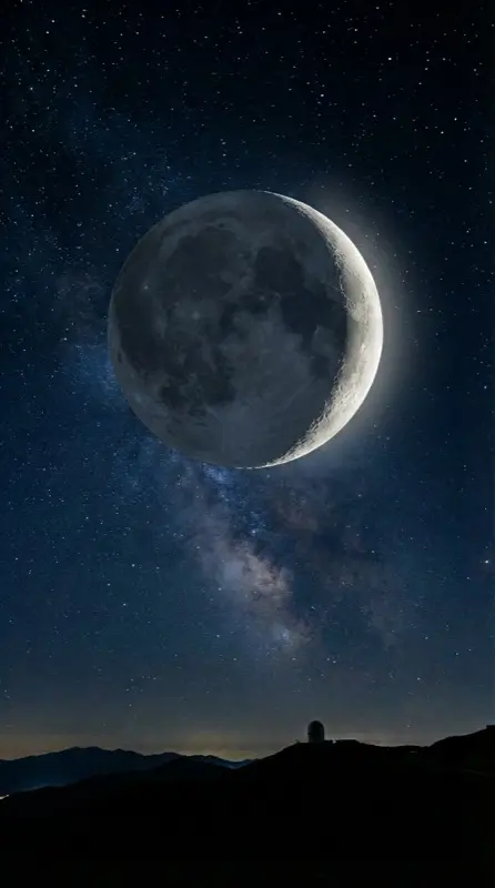Moon waxing crescent